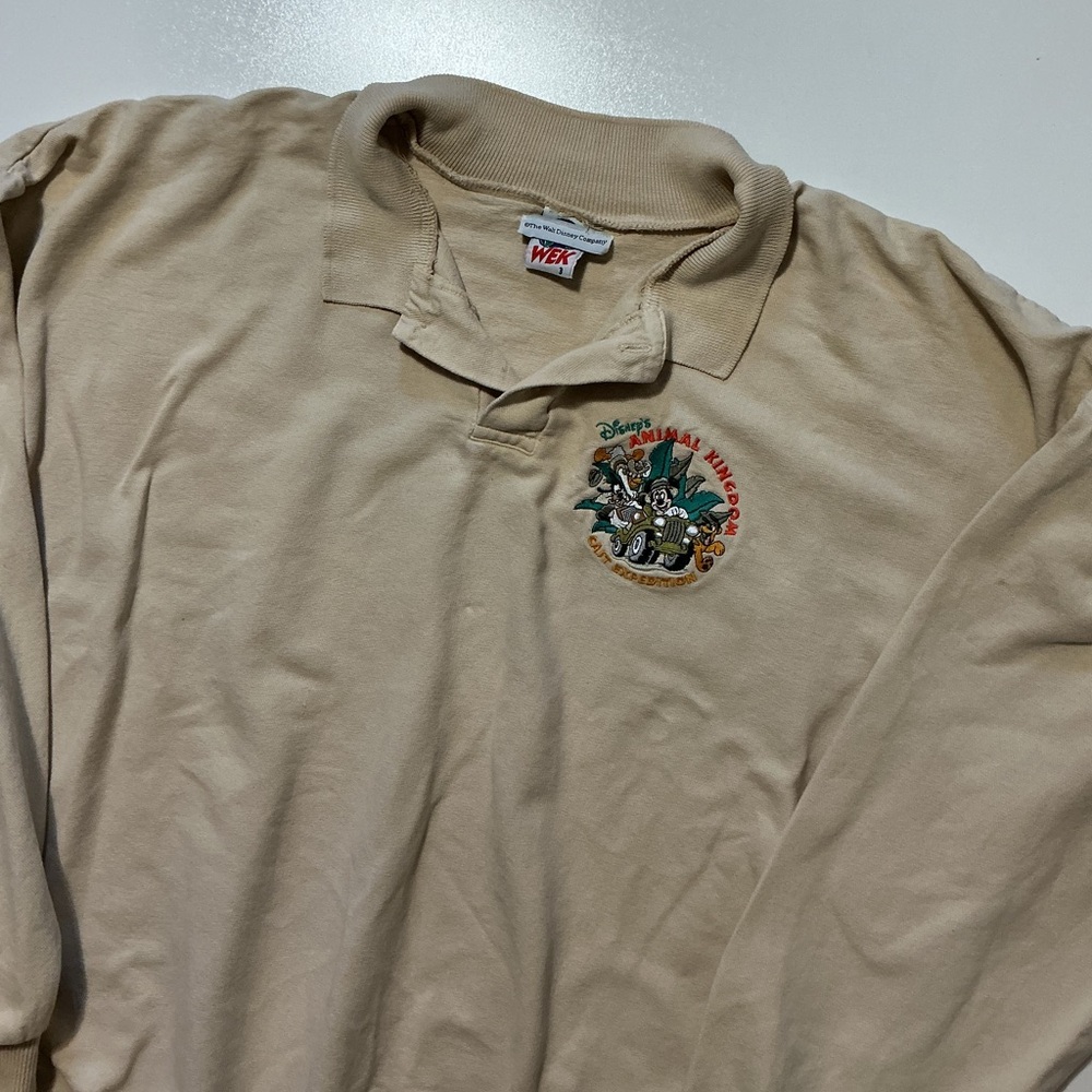 Vintage Disney Animal Kingdom Cast Expedition Mickey Mouse Pullover Sweatshirt - Picture 4 of 12